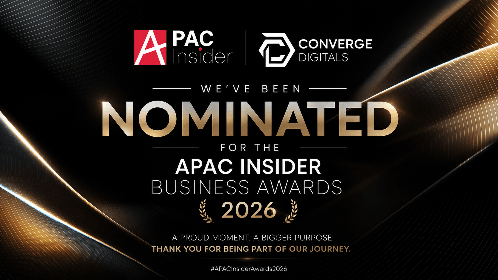 Nominated in APAC Insider Global Business Awards 2026